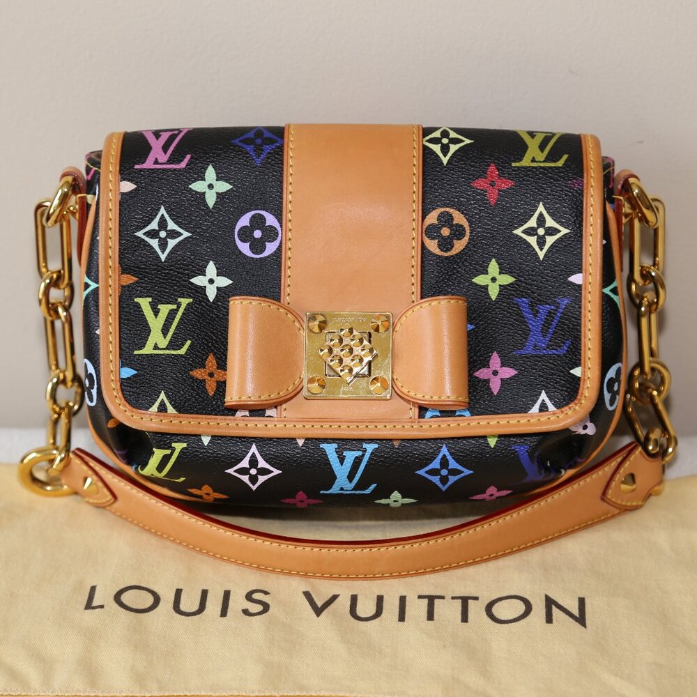 AUTHENTIC Louis Vuitton Patti Black Multicolor Bag Limited Edition! - Picture 1 of 13